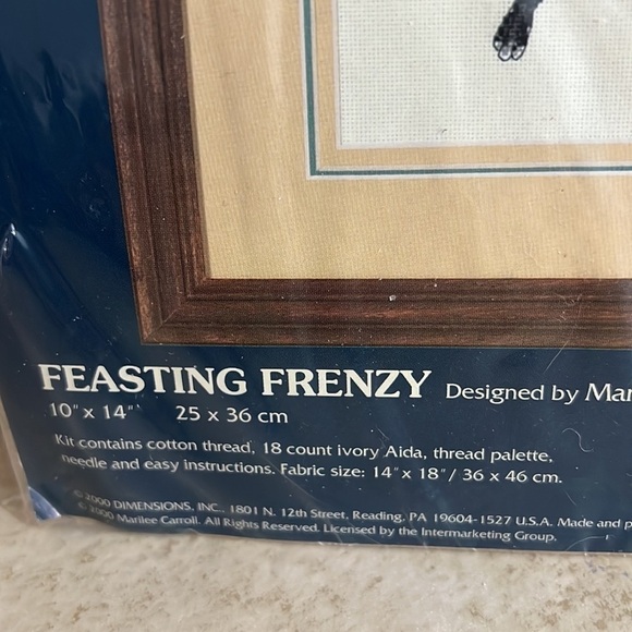 Sunset Cross Stitch Feeding Frenzy Marilee Carroll Many Birds - Picture 3 of 9